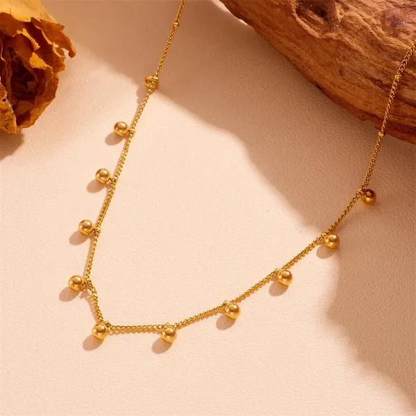 Gold_Steel_Ball_Jewelry_Set_For_Women
